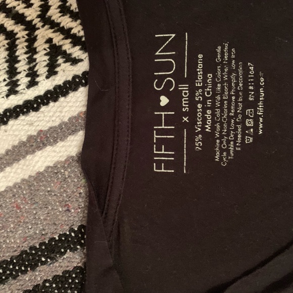 Fifth Sun black “Coffee Please” stretchy tee ☕️ - Picture 3 of 4